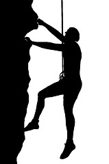 Image showing Abseiling Man