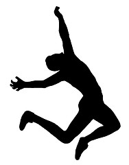 Image showing Male Long Jumper