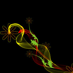 Image showing Abstract floral decoration