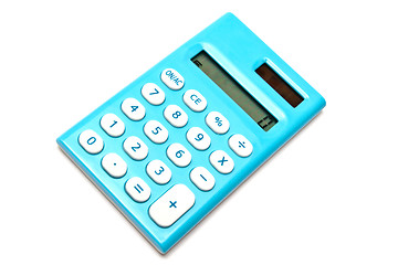 Image showing Blue calculator 
