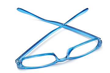 Image showing Beautiful blue glasses