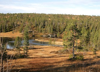 Image showing Tarn in mountain area