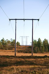 Image showing Electricity poles