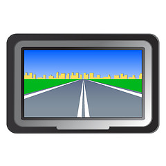 Image showing GPS navigation - vector illustration