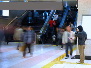 Image showing Commuter pass-motion blur aspect