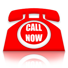 Image showing Call Now Telephone