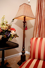 Image showing lamp and chair in living room