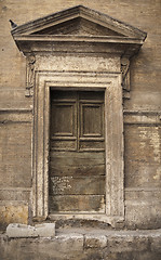 Image showing Weathered Roman door