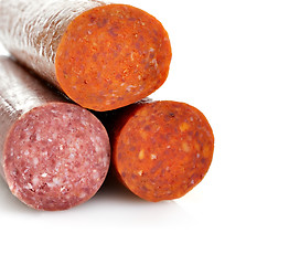 Image showing Pepperoni And Hard Salami