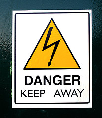 Image showing Danger keep away