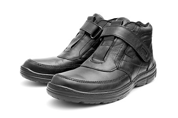 Image showing Pair of black man's boots