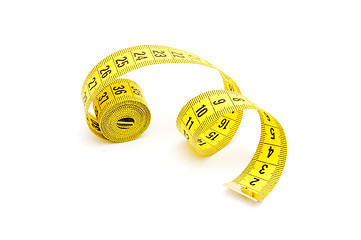 Image showing Yellow measuring tape 