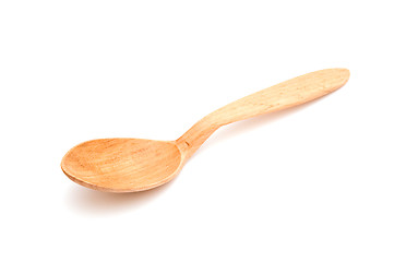 Image showing Empty wooden spoon