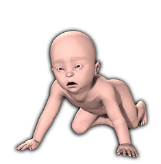 Image showing Very Sad Baby