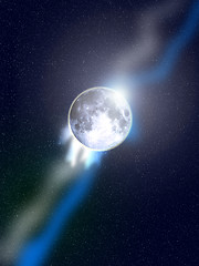 Image showing Moon In Space