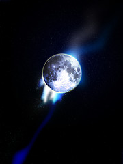 Image showing Moon In Space