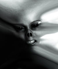 Image showing Distorted Monster Face