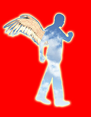 Image showing Walking Angel 