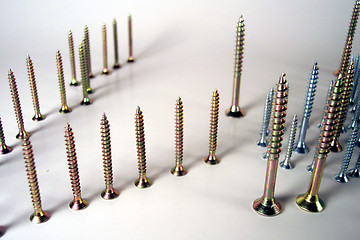 Image showing various sized screws