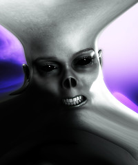 Image showing Distorted Monster Face