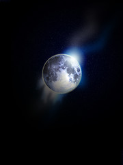 Image showing Moon In Space