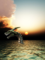 Image showing Sea Snake Monster