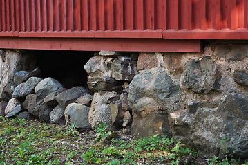 Image showing old masonry in the basement