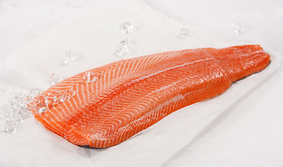 Image showing fresh raw salmon fillet