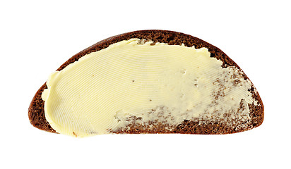 Image showing brown bread with butter