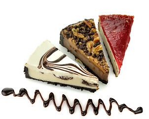 Image showing cheesecake slices