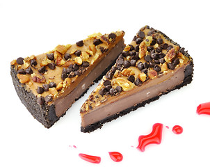 Image showing cheesecake slices