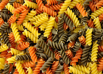 Image showing Colorful pasta