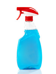 Image showing bottle of blue liquid