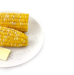 Image showing sweetcorn and butter