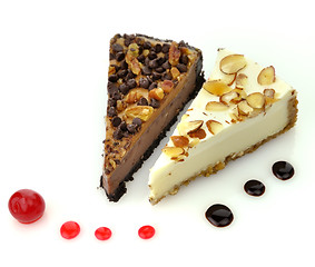 Image showing cheesecake slices