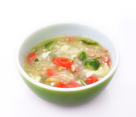 Image showing vegetable cream soup