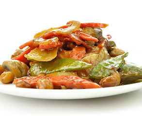 Image showing chicken with vegetables