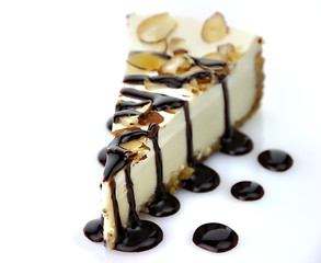 Image showing white chocolate cheesecake