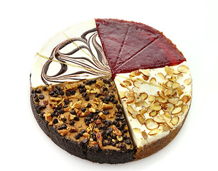 Image showing cheesecakes slices