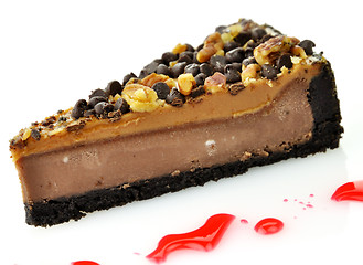 Image showing slice of cheesecake