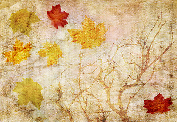 Image showing grunge abstract fall  background 