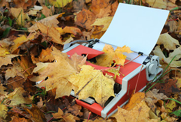 Image showing Vintage Manual Typewriter