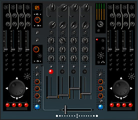 Image showing DJ mixer