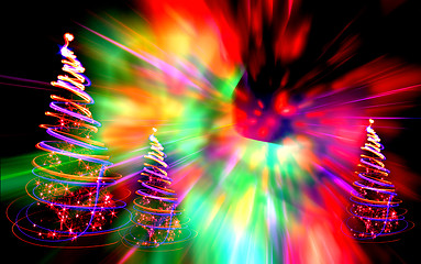 Image showing xmas trees 