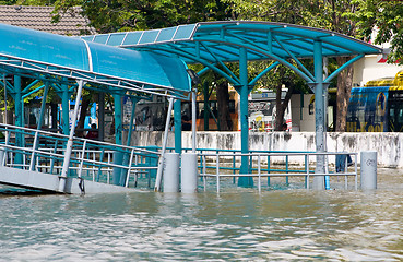 Image showing Monsoon flooding in Bangkok October 2011