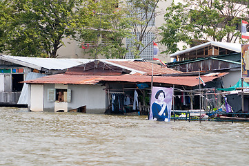 Image showing Monsoon flooding in Bangkok October 2011