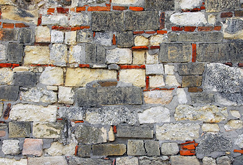 Image showing Old stone wall texture