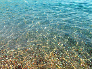 Image showing transparent sea water