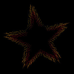 Image showing Fire in star shape