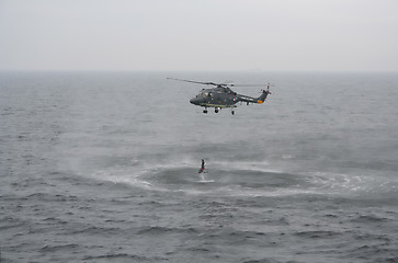 Image showing helicopter rescue